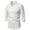 White, variant on COSFO Long Sleeve Men Shirt Casual V-Neck White Solid Pullover Tee Shirts Mens