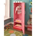 thumbnail image 3 of Furniture of America Carles Metal Pink 1-Door with 2 Shelves Kids Clothing Storage, 3 of 6