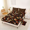 thumbnail image 2 of Manfei Fall Fox Animal Bed Sheets for Kids, Autumn Pumpkin Leaf Full Size Sheets, 4-Piece, 1 Flat Sheet, 1 Fitted Sheet and 2 Pillowcases, 2 of 6