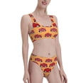 thumbnail image 2 of Daiia Red Cars printed 2 piece Swimsuit Bikinis for Women High Waisted Racerback Bathing Suits Summer Tummy Control Scoop Neck Swimwear-Large, 2 of 8