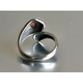 thumbnail image 3 of Stainless Steel Spoon Ring - Spoon Ring with Garnet Cubic Zirconia & Flower by Mdream, 3 of 4