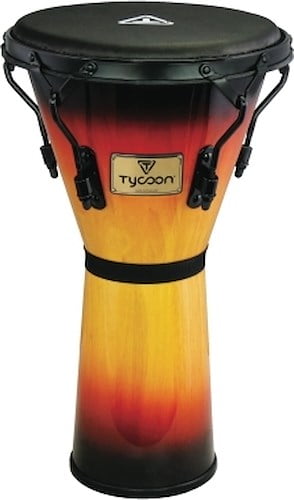 Supremo Sunburst Series Djembe - 13 Inch. Key-Tuned Djembe With Black ...