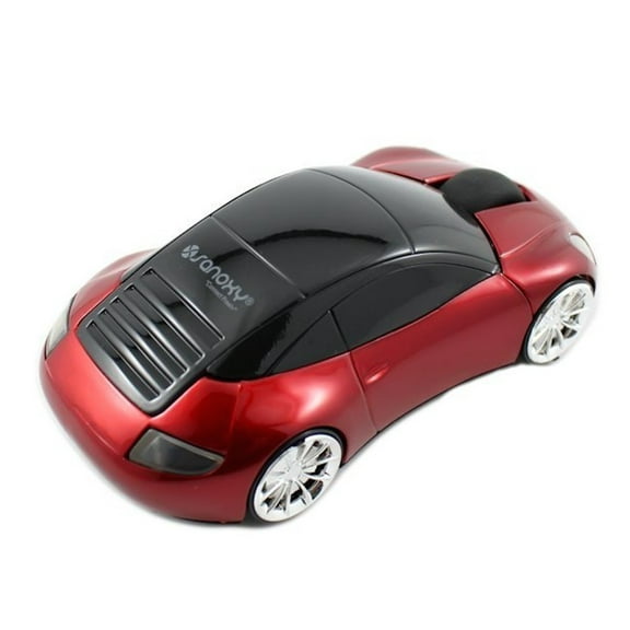 SANOXY RED 2.4GHz Wireless 3D 1600DPI Car Style Optical Usb Cordless Gaming Mouse Mice