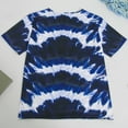 thumbnail image 7 of Women's Casual Tie Dye Heart Graphic T Shirt Short Sleeve Crewneck Tee Tops, 7 of 7