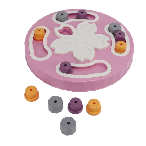 Alimentador lento para perros, juguetes de rompecabezas para perros, juego de rompecabezas interactivo colorido, dispensador de golosinas para perros, resistente y resistente