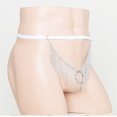 thumbnail image 6 of Tao Tao New Men's Fun Underwear Chain Ring Underwear Thong Plain Underwear Thong Mens Trendy Y2K White, 6 of 6