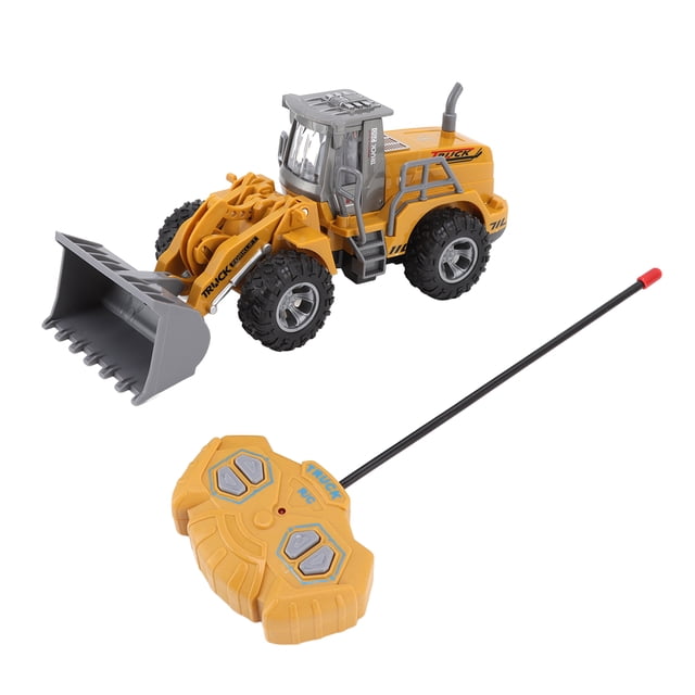 Vehículo de ingeniería RC con control remoto inalámbrico de 4 vías, modelo de construcción a escala 1/30 para mayores de 3 años, vehículo de ingeniería con pala de empuje de 4 vías.