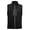BLACK, variant on Mens Softshell Vest Fleece Windproof Water Resistant 6 Pockets for Hiking Black S