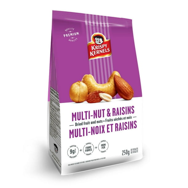 Krispy Kernels Dried fruit & nuts multinuts & raisins mix 250g