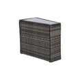 thumbnail image 7 of Outdoor 7-Piece Half-Moon Sectional Furniture Set, Set with Empered Glass Round Coffee Table, Patio Curved Sofa Set, Sofa for Poolside Backyard,  Light Gray, 7 of 7