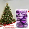 Clearance Christmas,16pcs 6Cm Plastic Christmas Ornaments