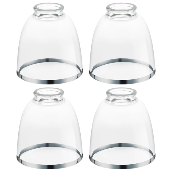 Reemplazos de pantalla de vidrio Eidonta, paquete de 4 unidades, 12,5 cm de alto y 12 cm de profundidad, transparente