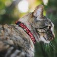 thumbnail image 2 of The Coca-Cola Company Cat Collar, Breakaway Collar with Bell, Drink Coca Cola Typograpy Logo Scattered Red White, 8.5 to 12 Inches 0.5 Inch Wide, 2 of 4