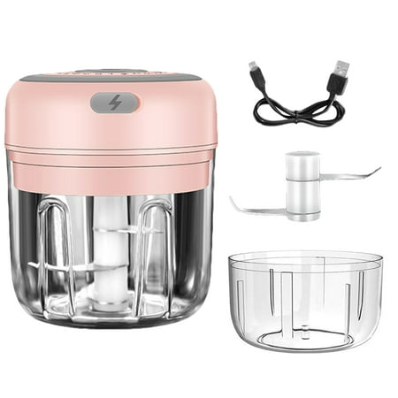 

Electric Mini Garlic Chopper Food Chopper Portable Small Food Processor for Pepper Garlic Chili Vegetable Nuts Mincer/Grinder Baby Food Maker