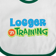 thumbnail image 4 of Inktastic Logger in Training Logging Boys or Girls Baby Bib, 4 of 4