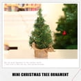 thumbnail image 3 of Adornos de árbol de Navidad de escritorio árboles de pino en miniatura reutilizables para escenas en miniatura, 3 of 8