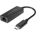 thumbnail image 2 of Lnovo - Usb-c To Ethernet Adapter - Usb-c Male To Rj-45 Receptacle - Black - For Ideacentre 3 07, 5 14, Ideapad 3 15, 3 Cb 15, Yoga Duet 7 13, Yoga Slim 7 Pro 16, 2 of 2