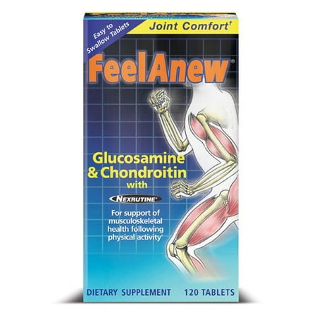 Natrol FeelAnew glucosamine et Chondroitinbox avec Nexrutine Comprimés, 120 Ct