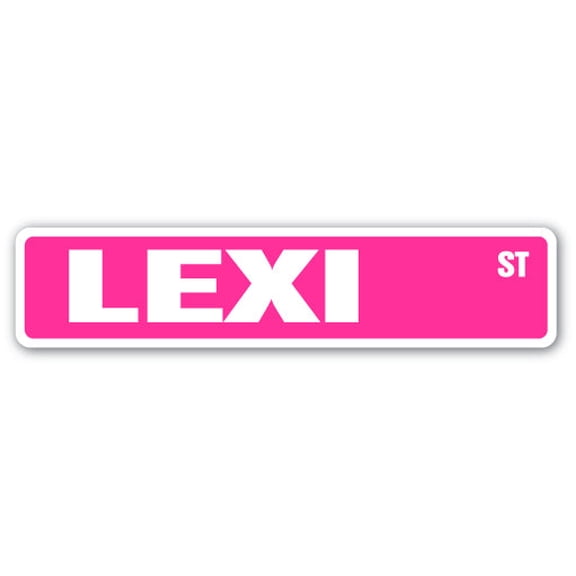 LEXI Street Sign Childrens Name Room Sign | Indoor/Outdoor |  30" Wide