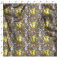 thumbnail image 4 of Soimoi Purple Poly Georgette Fabric Tendril & Abstract Decor Fabric Printed Yard 42 Inch Wide, 4 of 5