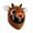A002- Camel, variant on Christmas Reindeer Helmet Cover with Plush Fleece, Camel Brown, for Motorcycle Riders, Funny Hat