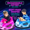 thumbnail image 6 of 6V Blue Glow Bumper Car, Battery Powered Ride on for Children, Ages 1.5+, by Flybar, 6 of 6