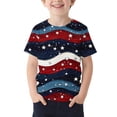 thumbnail image 2 of ITSAME Independence Day Boys T-Shirts, Short Sleeve Crewneck 4th of July Summer Fashion Casual Tee Multicolor Size 10-11T, 2 of 5