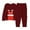 X#628Wine1097, variant on CAIVO Child Christmas Kids Outfit Sets Cozy Holiday Santa Print Girls Festive Family Cartoon Long Sleeve O-Neck Shirts Tops Pants Soft Two Piece Outfit Sets 7-8 Years