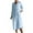 Light Blue, variant on Bigersell Women Dresses Casual Short Sleeve Women Autumn Solid Causal Round Neck Button Pockets 1/2 Sleeve Dress Maxi Dresses Regular Bodycon Dresses, Style 12548, Pink XXL