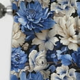 thumbnail image 3 of Designart "Renaissance Florals: Blue Victorian Elegance I" Floral Blackout Curtain Single Panel, 3 of 4