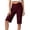 Wine A1, variant on Posijego Capri Pants for Women Workout Yoga Straight Leg Capris Ladies Summer Knee Length Shorts Pants with Pockets