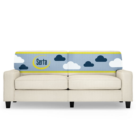 Serta Palisades 78" Track Arm Sofa with Removable Covers Buckwheat Beige