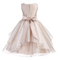 thumbnail image 3 of Ekidsbridal Asymmetric Ruffles Organza Layers Flower Girl Dress Sequin Sash Junior Bridesmaid Birthday Communion Formal Clothing Baptism 012S 8, 3 of 3