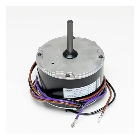 A/C Condenser Fan Motor 1/6 HP Replacement - Genteq 3S012, Goodman Janitrol B13400251S, 208-230V, 1075 RPM, CW Rotation