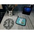 thumbnail image 3 of Easter Rabbit Paisley Blue Pair of Pot Holders, 3 of 3