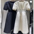 thumbnail image 2 of Robe Veste en Coton pour Femmes à Manches Courtes à Fermeture à la Taille Slim Col Rond Polyvalent, 2 of 10