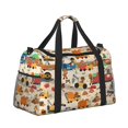 thumbnail image 2 of Easygdp construction road work landscape Bolsa de Gimnasio, Bolsa de Viaje Duffel, Bolsa de Fin de Semana con Compartimentos, Bolsa de Mano para Noche, 2 of 7