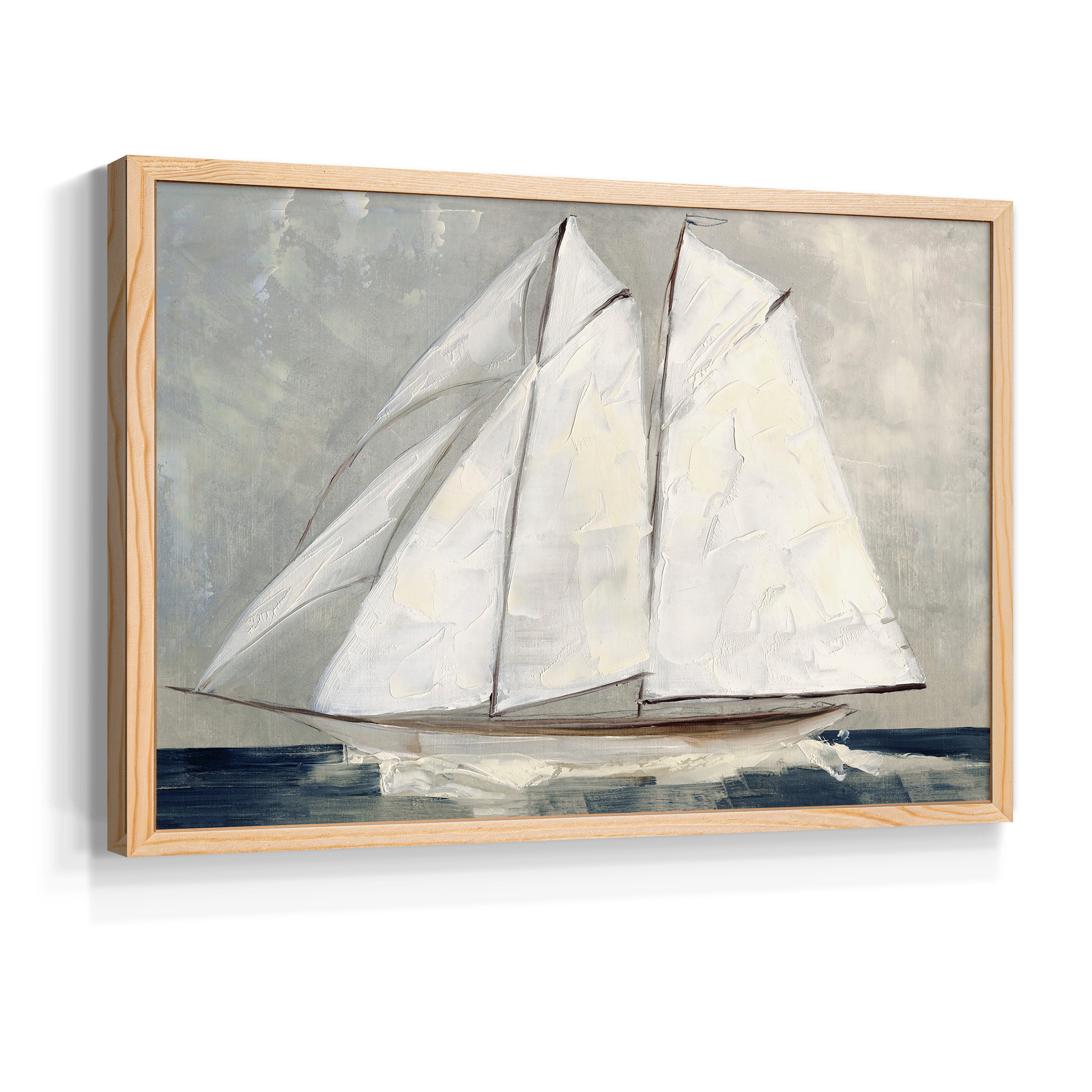 Setting Sail by Sally Swatland - Restickable Framed Giclée Print