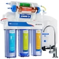 thumbnail image 1 of 6-stage 50 GPD Dual Output, for dental autoclave machine, Reef Aquarium & Drinking Reverse Osmosis Water System RO/DI, 1 of 6