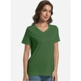 thumbnail image 2 of Women's Ultra-Soft V-Neck Short Sleeve Trendy Casual T-Shirt, 2 of 6