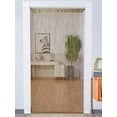 thumbnail image 2 of Nvzi Paquete de 2 cortinas de 39 x 79 pulgadas para puertas, divisores de ambientes,cortinas colgantes con cuentas para puertas de armarios de dormitorios, color champán, 2 of 4