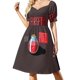 thumbnail image 4 of Vestido Tutti Fruity de manga corta Ropa mujer Vestidos de fiesta para mujer Vestido largo mujer Conjuntos de playa para mujer, 4 of 8