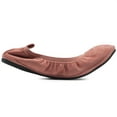 thumbnail image 5 of Ollio Women's Shoes Faux Suede Slip On Comfort Elasticated Ballet Flats BN16, 5 of 6