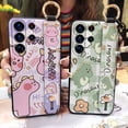 thumbnail image 4 of LYM-Phone Case For Samsung Galaxy S25 Ultra, Silicone Dirt-resistant Wrist Strap Ring Cartoon Soft case Fashion Design Cute Back Cover Durable Protective Shockproof Phone Holder Lanyard, 4 of 9