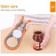 thumbnail image 2 of Abridor de botellas, abridor de botellas fácil de manejar, corta la tapa, apertura rápida para niños, ancianos, manos débiles - naranja, 2 of 8