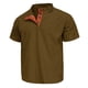 thumbnail image 4 of Ceisia Men's Slim Fit Short Sleeve Cotton Polo Shirt Multi-Color Ribbed Stand Collar Spring Summer Shirt Gift, 4 of 9