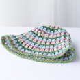 thumbnail image 6 of Biezeib Women Crochet Bucket Hat Contrast Colors Summer Sun Protection Hat Wide Brim Fisherman Cap for Outdoor Travel Beach, 6 of 6