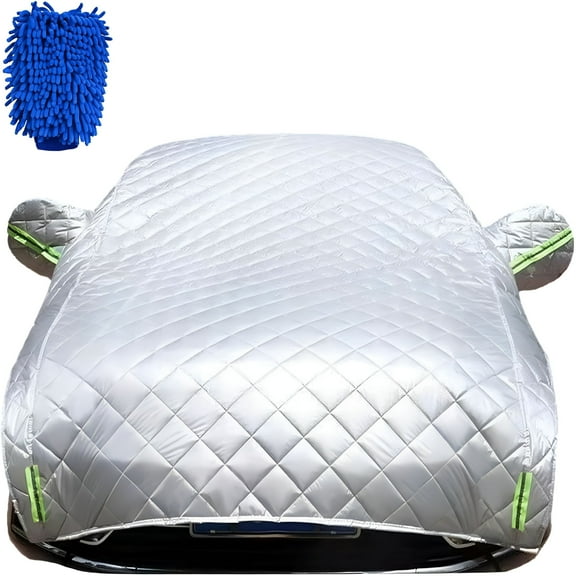 MELIVO Upgraded Hail Protector Car Cover, Padded Car Cover for Hail Protection, Hail Blanket for Cars, Durable All-Weather Protection for Sedan, SUV, MPV & Hatchback