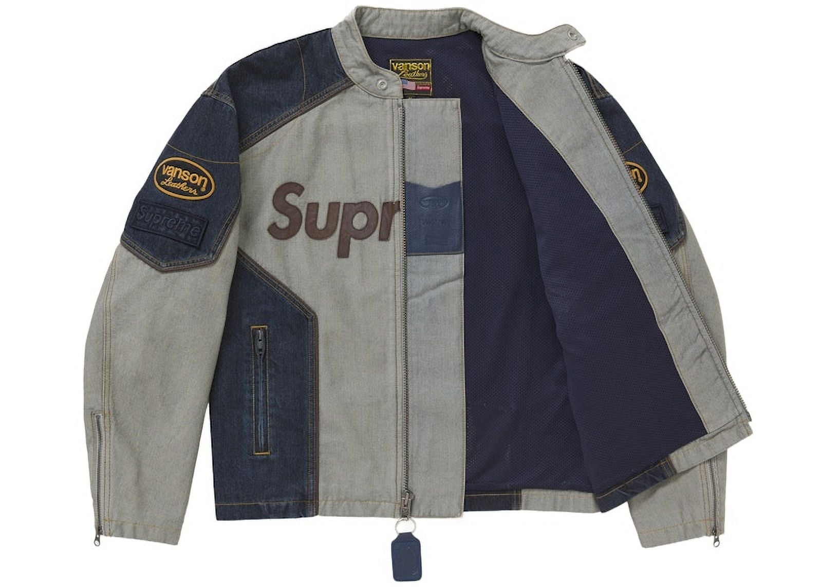 ジャケット・アウター L Vanson Leathers Cordura Jacket Denim Supreme Men's Vanson Leathers Cordura Cotton Jacket Denim, from