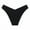 Black, variant on Women's Thong Panties, No Show V-Front Design, 100% Polyester, Yellow, Size L, Comfortable for Tight Clothes, No Panty Line